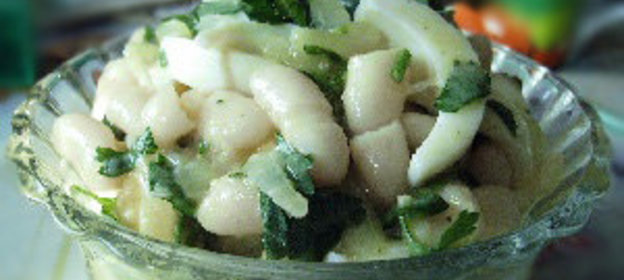 Макароны с луком