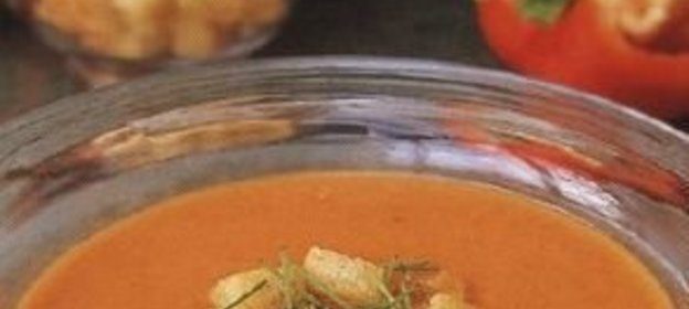 Суп-пюре из болгарского перца и помидоров