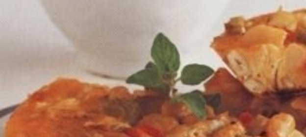 Овощи с ореховым соусом