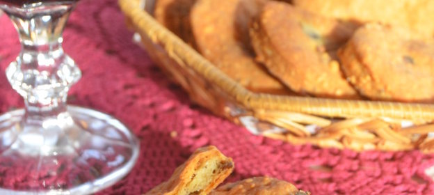 Сырное печенье с шампиньонами