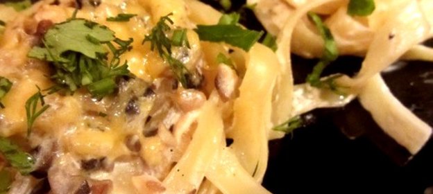 Жульен с макаронами