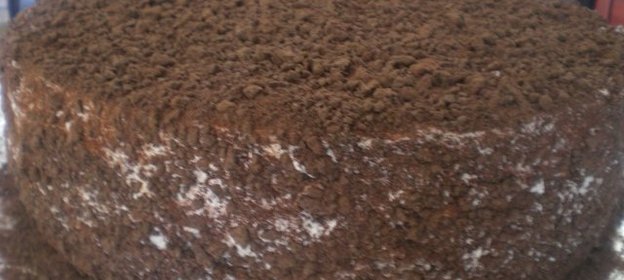 Шоколадно-творожный торт