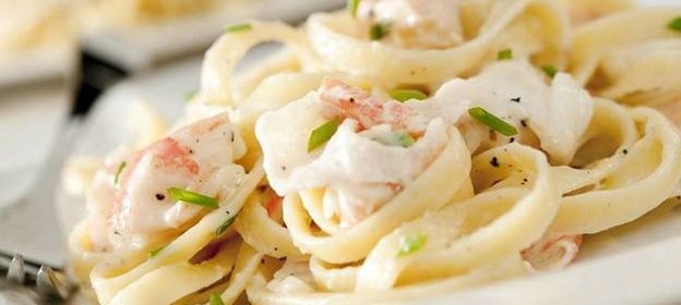 Макароны с морепродуктами