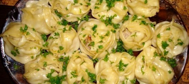 Манты с картошкой и мясом