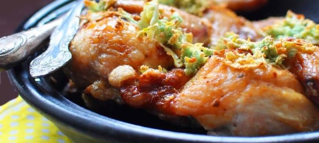 Чкмерули (чесночная курица по-грузински)