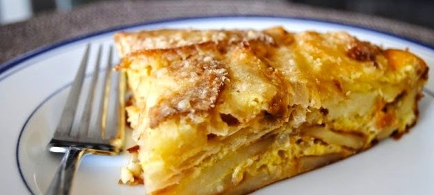 Картофельная запеканка с луком