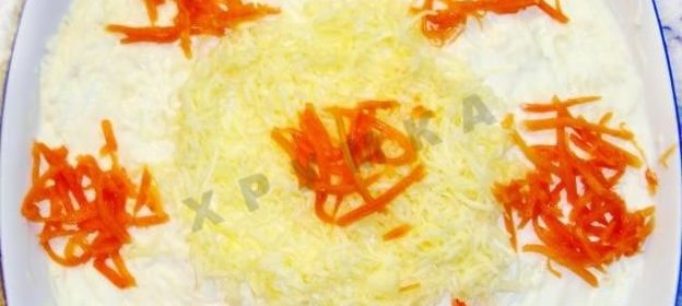 Салат из курицы с корейской морковкой