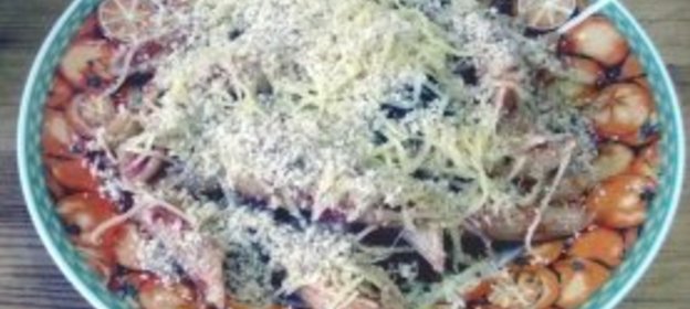 Макароны с соусом из баклажанов