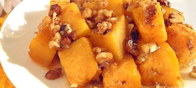 Тыква с сахаром в духовке