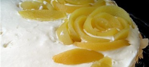 Чизкейк из персика и белого шоколада