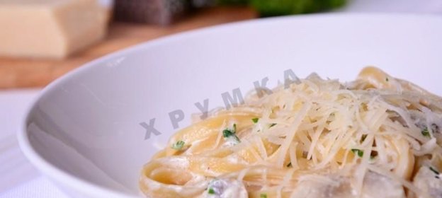 Фетучини с грибами