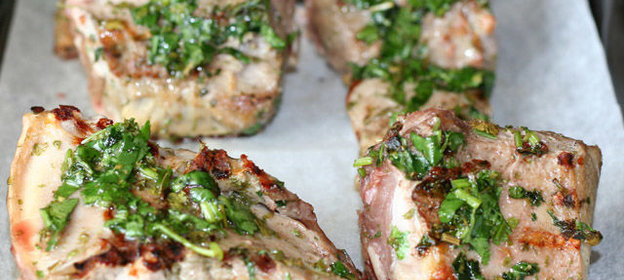 Баранья корейка с травами