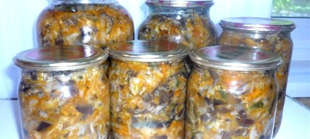 Грибной салат на зиму