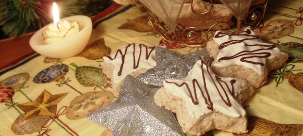 Рождественское печенье № 2 Миндально коричные звёздочки