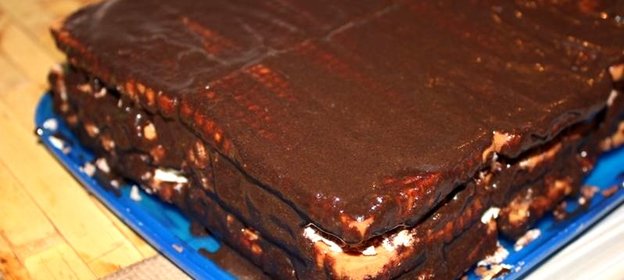 Десерт из творога и печенья