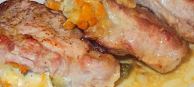 Стейк из индейки в мультиварке