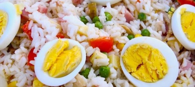 Зимний рисовый салат