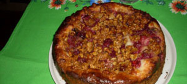 Макароны с фаршем и баклажанами