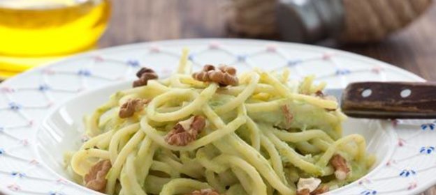 Паста с зеленым горошком