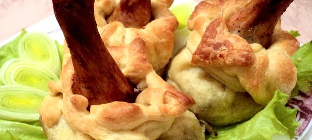 Куриная голень в тесте