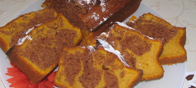 Кекс из тыквы и шоколада