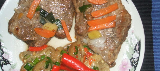 спагетти с семгой