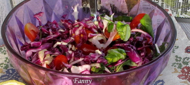 Салат из красной капусты / Kırmızı Lahana salatası