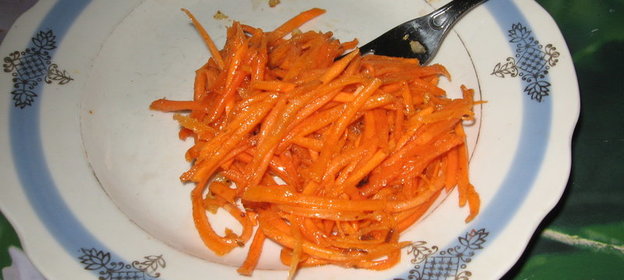Хрустящая морковь по корейски(вариант)