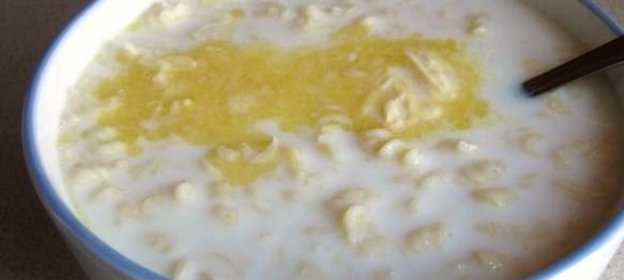 Лапша домашняя с молоком