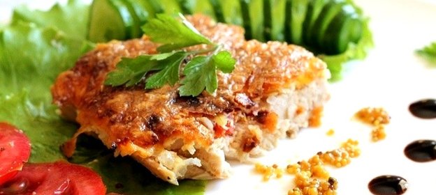 Куриные отбивные под шубой