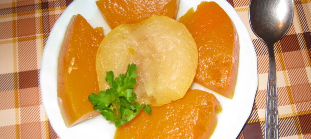 десерт яблочный с тыквой