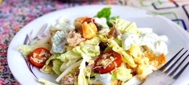 Салат Цезарь по-русски