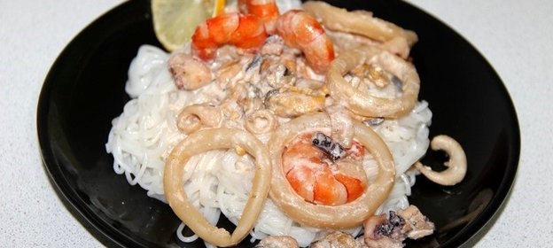 Стеклянная лапша с морепродуктами