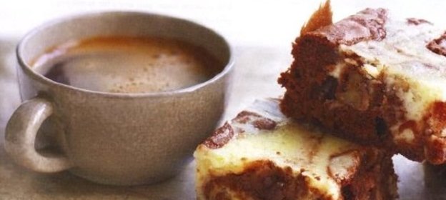 Шоколадные брауни с сыром