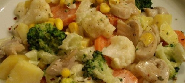 Салат из вареных грибов