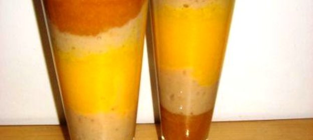 Слоеный фруктовый десерт