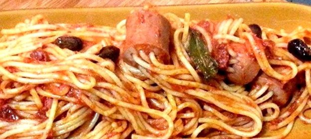 Соус для макарон с сосиской