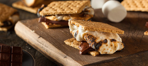 Печенье с зефиром и шоколадом