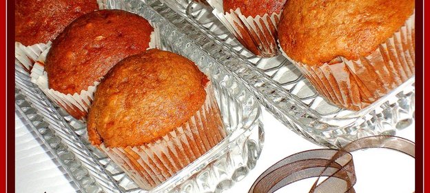 Шоколадно-банановые маффины с миндалем