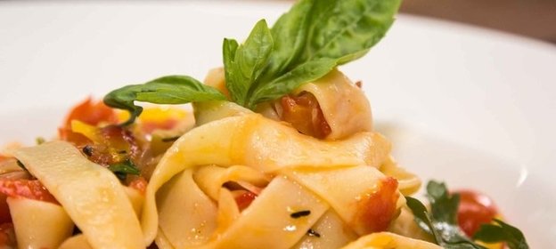 Феттучине с овощами