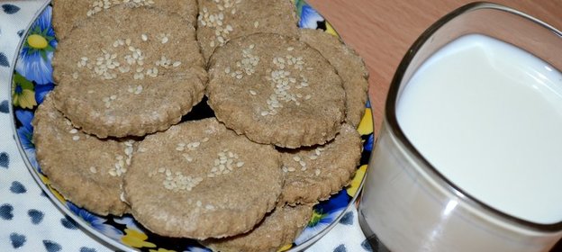 Медовое овсяное печенье