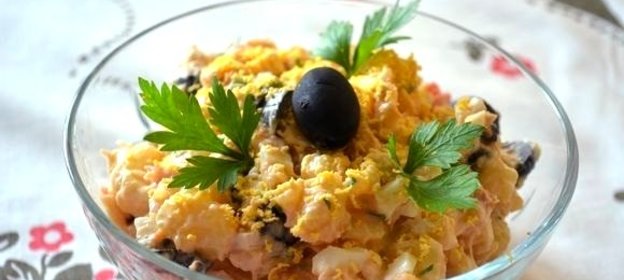 Cалат рыбный с треской