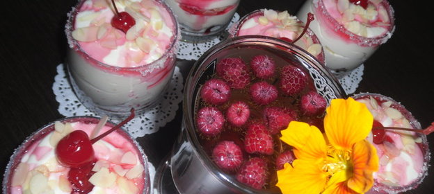 Вишневый сливочный десерт с хрустяшками Южный ветерок +бонус!