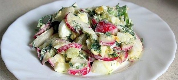 Салат из редиса по-деревенски