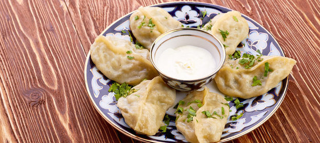 Манты с мясом