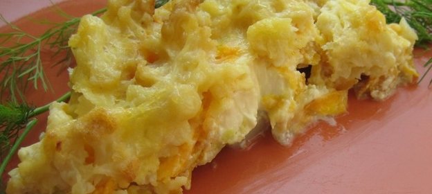 Овощная запеканка со сливочным сыром