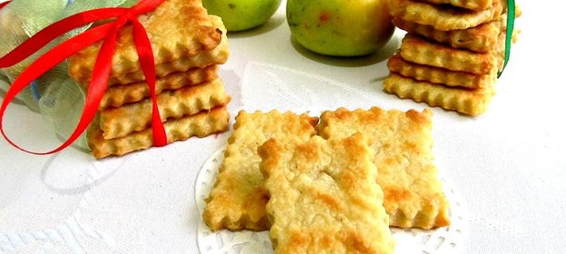 Постное яблочное печенье