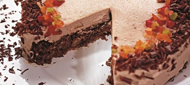 Шоколадный торт с меренгой