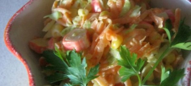 Салат Крабовые страсти
