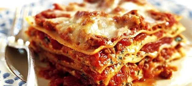 Лазанья с грибами и фаршем